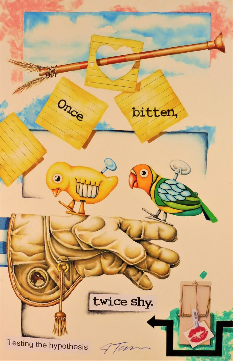 "Testing the hypothesis" 22x15 in. Mixed Media, 2021